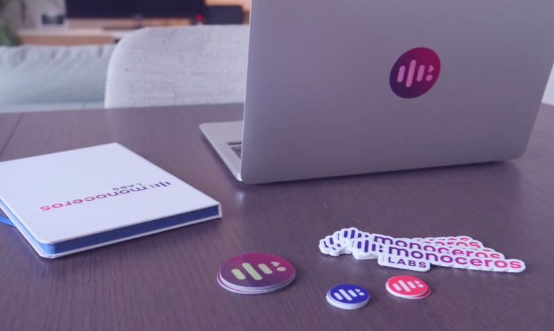 Our custom stickers from Sticker Mule.